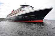 RMS Queen Mary 2 at Trondheim harbour mid-June 2012.