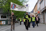 LO Stat members on strike. (LO Stat = Norwegian Confederation of Trade Unions. Government employees)